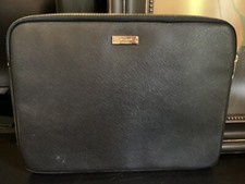 Kate Spade New York Zippered for a 12  Laptop Sleeve In Black with Pink Interior