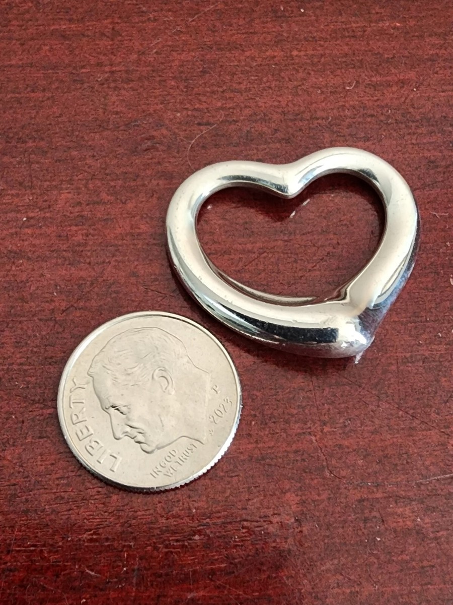 TIFFANY & CO ELSA PERETTI 925 STERLING SILVER OPEN HEART TIFFANY & CO ELSA PERETTI 925 STERLING SILVER OPEN HEART