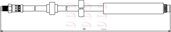 APEC FRONT LEFT OR RIGHT BRAKE HOSE FOR CITROËN PEUGEOT 2008 208 C3 C4 CACTUS DS