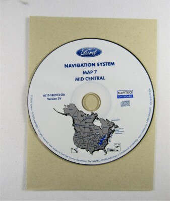 Ford Navigation System Map Disc 7 (Mid Central) Part no. 6L1T-18C912-GA