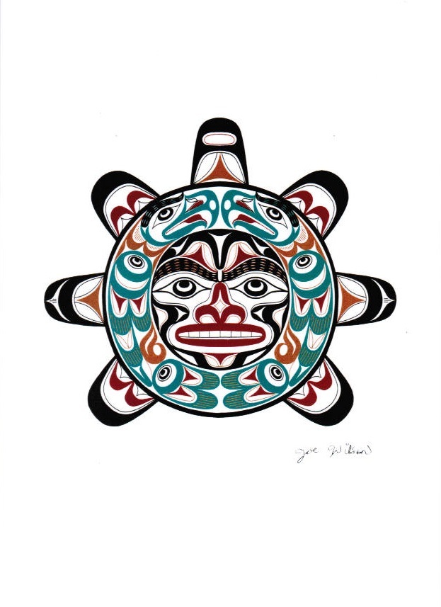 ●the west coast REPRESENTS Sun Joe Wilson Art Card Coast Salish SXWASET Native | eBay