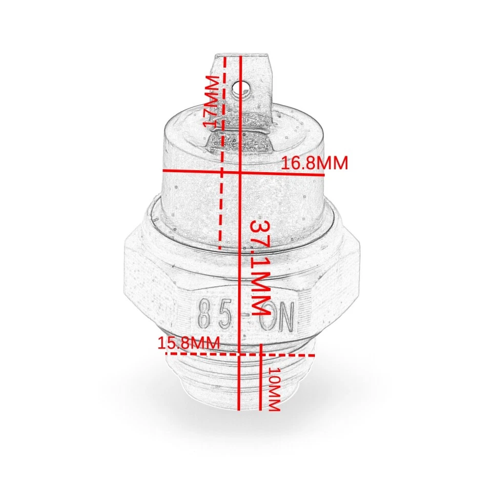 Coolant Water Temperature Sensor For Honda Shadow VT1100C/750/VLX NT650 US Foto 2 de 4