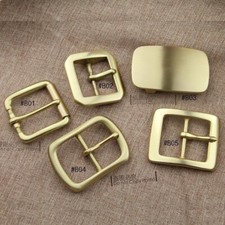 Mens Solid Brass Pin Belt Buckle Center Bar for Belt Strap Fit width 1-1/2" 38mm