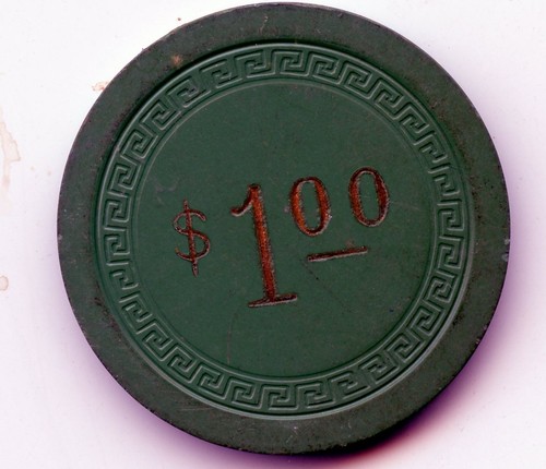 Unidentified Casino Chips: (ASH) 1.00 Green - Imagen 2 de 2