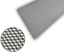 GRIGLIA RETE ALLUMINIO 9x5 PARAURTI 100x40CM NERO BMW AUDI TUNING