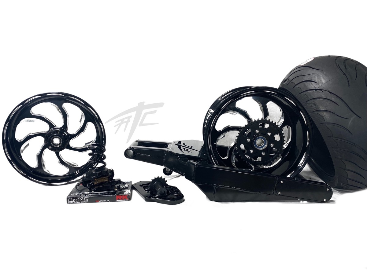 360 OSD FAT TIRE KIT BLACK CONTRAST SAMURAI WHEELS 06-11 KAWASAKI