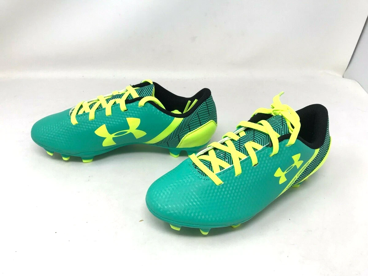 Boys Under Armour 1256748 403 Sf Flash Fg JR Soccer Cleats Size