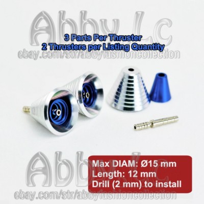 for MG 1/100 RE HiRM FULL MECHANICS 2x Metal Thrusters Blue B6 Φ12mm Length 12mm