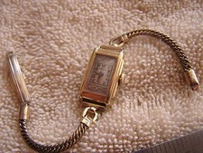 Vintage Gruen 14K Gold Filled Watch Guild 15 Jewels Art Deco