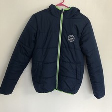 WED’ZE by Decathlon Young Blue/Green Reverse Puffer Ski Jacket Sz M US 14 Years