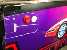 Protection de caisse bouton flipper Corvette en Plexiglass -création personnelle
