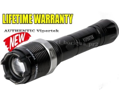 VIPERTEK 600 BV Stun Gun Rechargeable Heavy Duty - Zoom LED Light