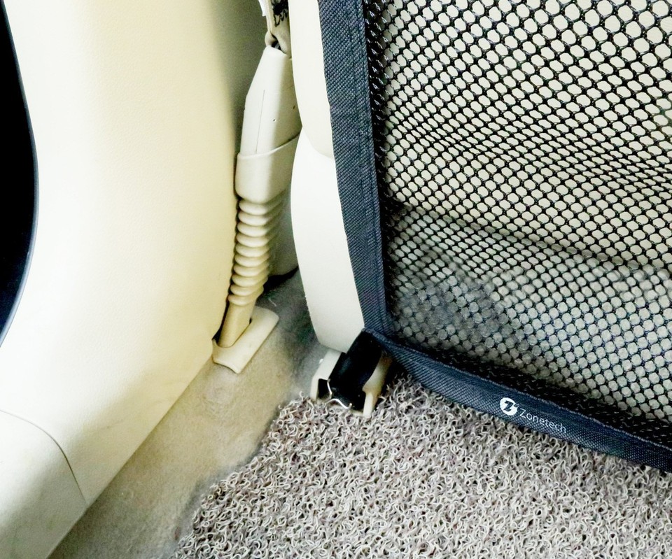 Dog Car Fence Zone Tech Pet Dog Car Barrier Net - 47x24 Inch Back Seat Mesh Divider For Travel Safety Car Seat Protector Dog - Foto 3