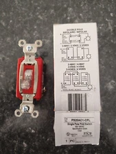 Pass & Seymour Legrand PS20AC1-CPL 20A Single Pole Pilot Switch