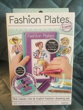 FASHION PLATES TRAVEL MIX MATCH DRAWING SET FOR AGES 6 - BRAND NEW