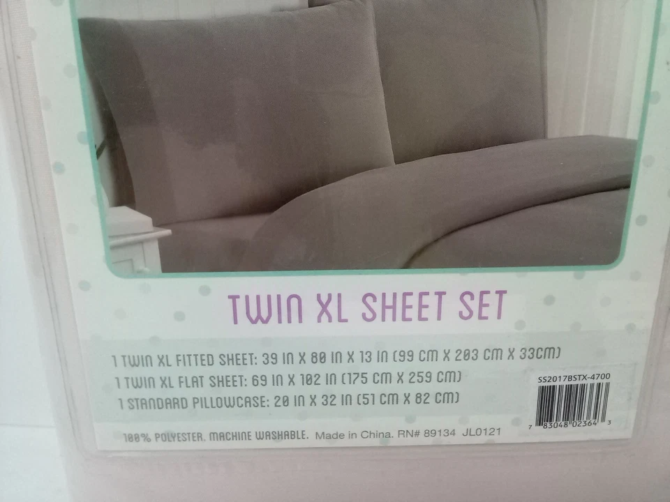My World Twin XL Sheet Set 100%polyester machine washable (JL0121) - Image 4 of 4