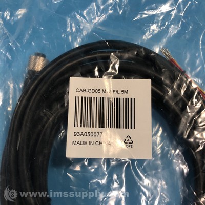 Datalogic 93A050077 Barcode Scanner Cable Cab-gd05 M12 F/l 5m FNFP  