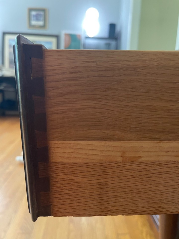 Henkel Harris Signed Vintage Mahogany Hall Console or harris mahogany