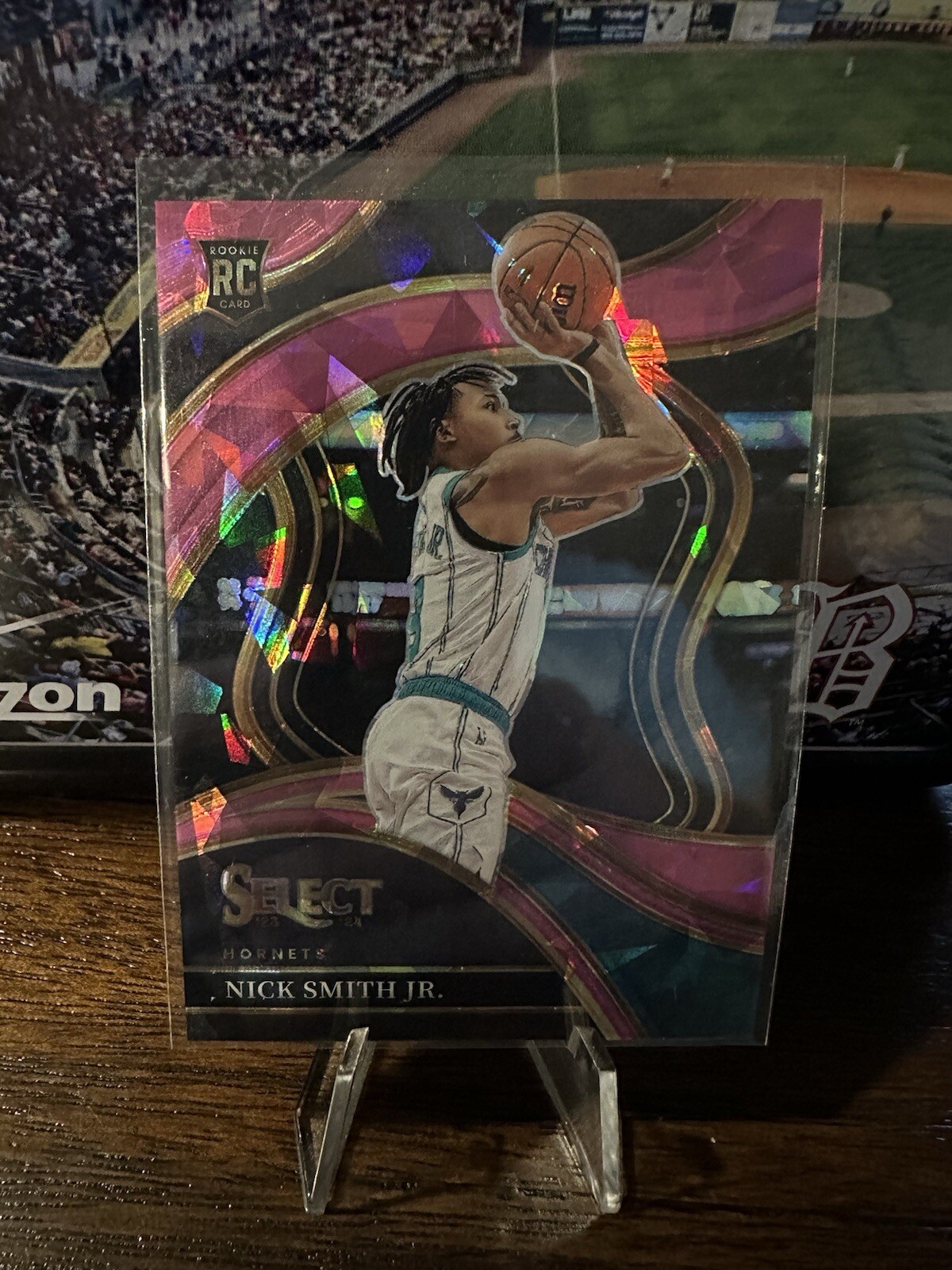 2023-24 Panini Select - Courtside Pink Cracked Ice Prizm #293 Nick Smith Jr. /99