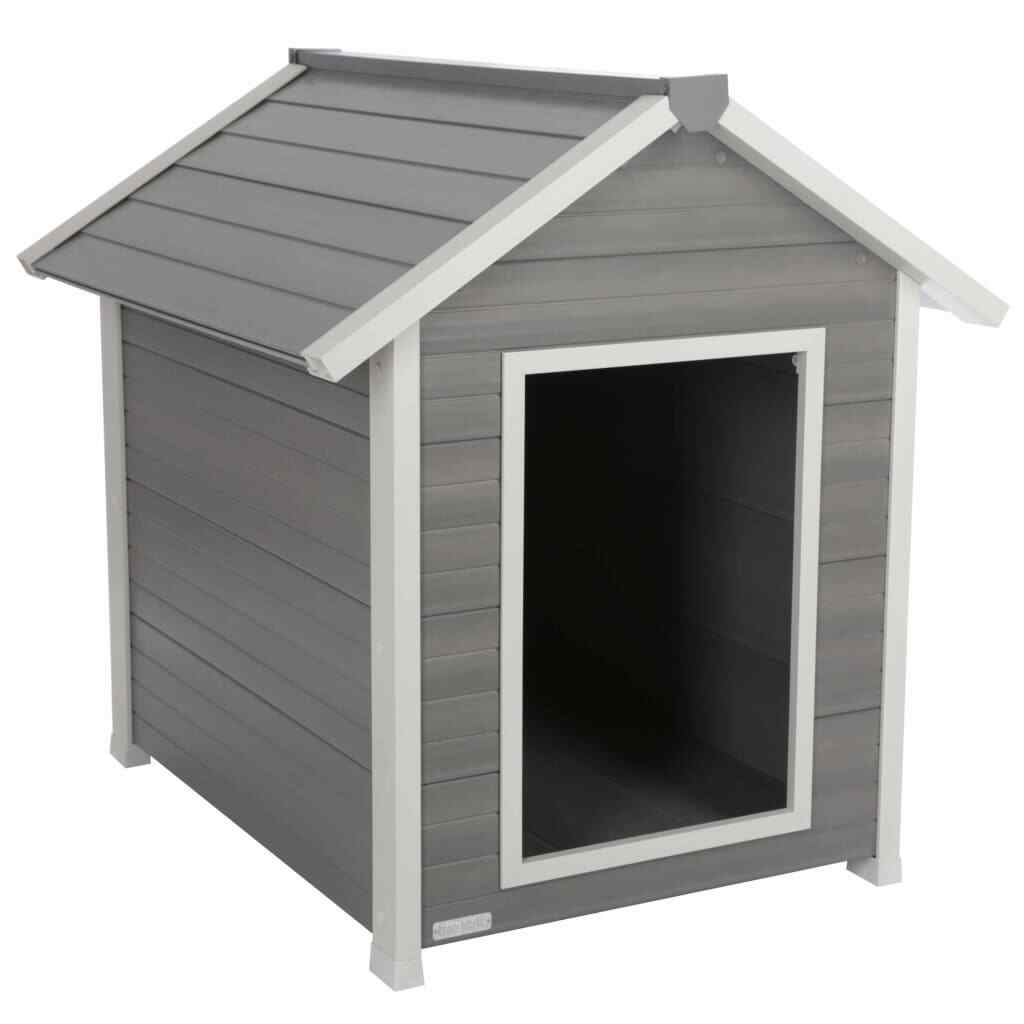 white dog house