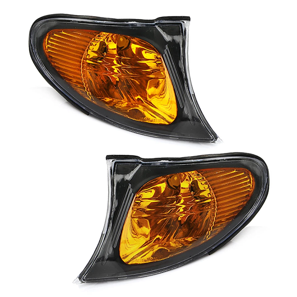 2x Corner Amber Parking Lights Turn Signals For BMW 3 Series E46 325i 2002-2005 - Image 3 of 4