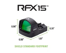 Viridian Optics RFX15 Green Dot Reflex Sight 3 MOA Shield Mounting Footprint New