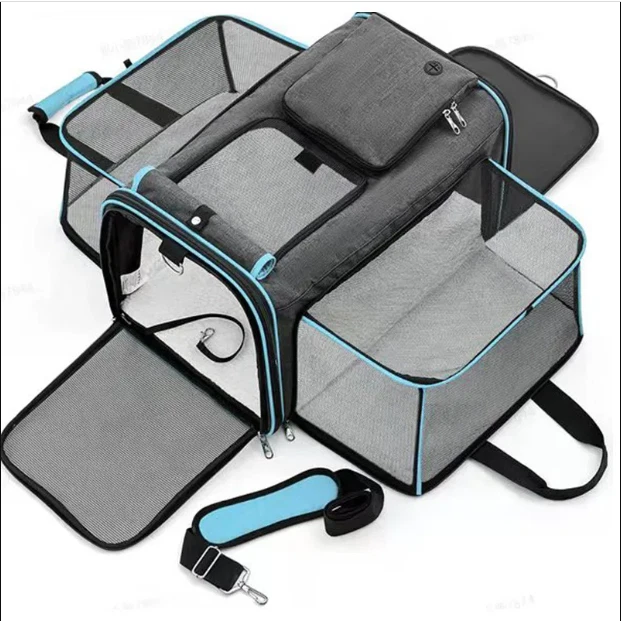 Portable Pet Dog Backpack Breathable Cat Carrier Bag Airline Approved Transport - Image 4 of 4