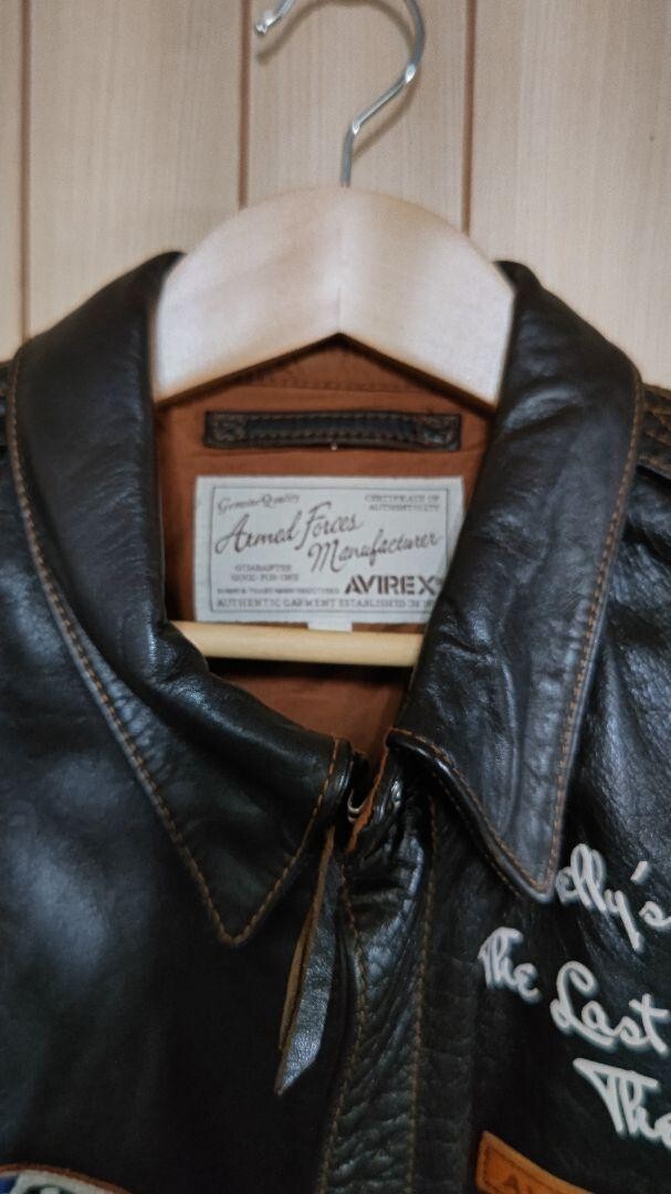 【新品】AVIREX ボンバーA-2 494th Bomb Group 馬革　M AVIREX（アヴィレックス） アビレックス A-2 494th ボム グループ A-2