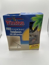 Winston Cigarettes Foster Grant Aviator Sunglasses 1990's Promo Glasses NOS