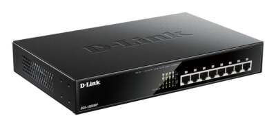 D-Link DGS-1008MP Gigabit 8-Port PoE+ Switch 1 Gbps Rackmontage