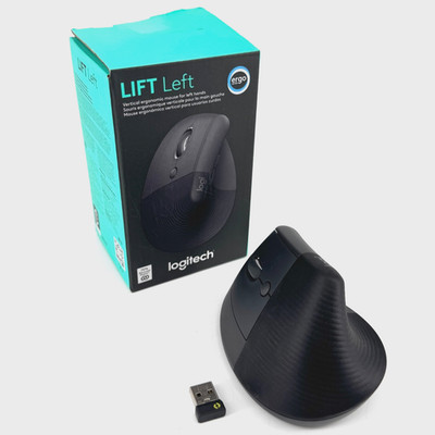 Logitech Lift Wireless Vertical Mouse - Graphite (Left-Handed)