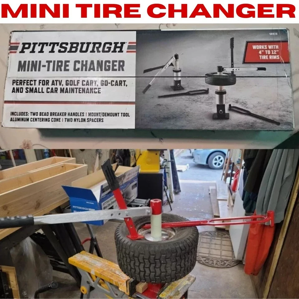 Automotive Mini Tire Changer Portable For Golf Carts ATV & Other Small Vehicles - Image 2 of 4