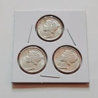 AU 1943 Silver Mercury Dime set!  3 Coins  1943 P 1943 S 1943 D.    A193
