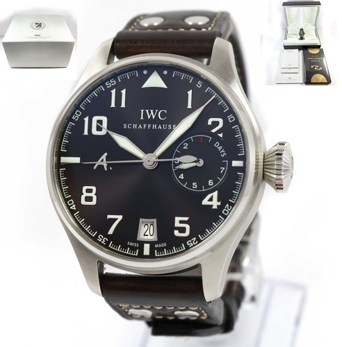 IWC Big Pilot Saint Exupery IW500422 46MM Brown Dial Steel Box Papers