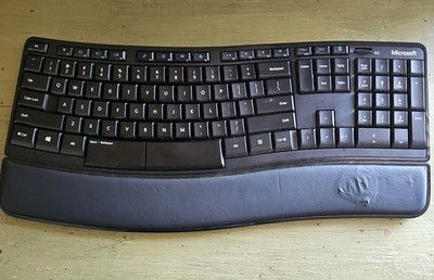 Microsoft Sculpt Comfort Keyboard KGR1173 Black Ergonomic Wireless No Receiver