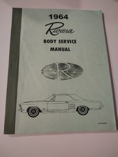 1964 Buick Riviera Only Body Manual 64 Repair Shop Service Book