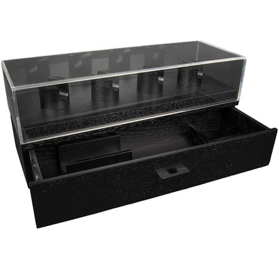 Holme & Hadfield KNIFE DECK CASE BLACK New sealed in plasic and boxed 15''x6''