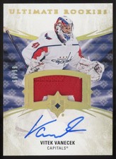 2020-21 UD Ultimate Collection Rookies Patch Vitek Vanecek RC Auto 66/99 #135