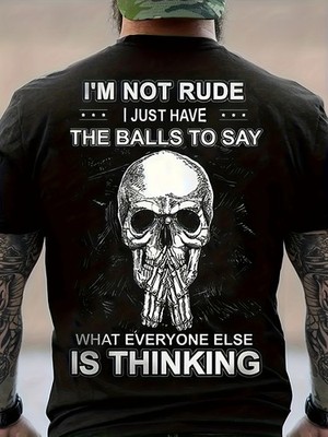 Plus Size Casual Skull Graphic 3D Print T-Shirt | Polyester & Spandex Blend | Me