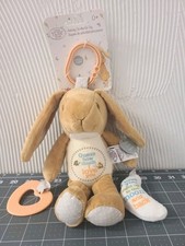LNWT Nutbrown Hare Baby Toy Guess How Much I Love You Crinkle Rattle Teether