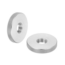 2Pcs M10 Knurled Thumb Nuts Stainless Steel Lock Adjusting Nuts D30 x H5mm