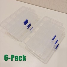 15 Grids Clear Plastic Organizer Box Storage Jewelry Box w/ Adjustable Dividers