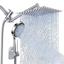Shower Head, Rain Shower Head with Handheld Spray Combo