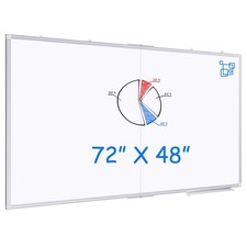 6x4ft 72x48 Large Magnetic Whiteboard Dry Erase Wall Board Frame