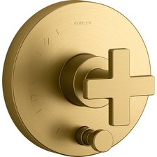 Kohler K-T73117-3-2MB Composed Diverter Faucet Trim Cross Handle Brushed Brass