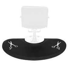 3' x 5' Salon Mat Semi Circle Anti-Fatigue Floor Mat for Barber Chair-1/2" Thick