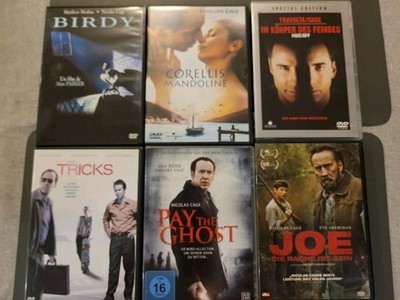 6 DVD Nicolas Cage Birdy Corellis Mandoline Tricks Pay The Ghost Joe Im Körper d