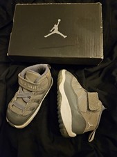 Authentic Air Jordan 11 Retro Td Sz 4c Med Grey/white Cool Grey Free Shipping