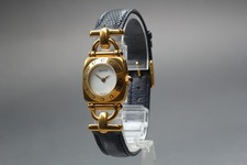 Vintage [Ecc+5] Gucci 6300L Horsebit 22mm Quadrante Bianco Oro Quarzo Donna GIAPPONE