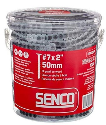 07A200P Duraspin#7 by 2'' Drywall to Wood Collated Screw (1, 000per Box) , grey